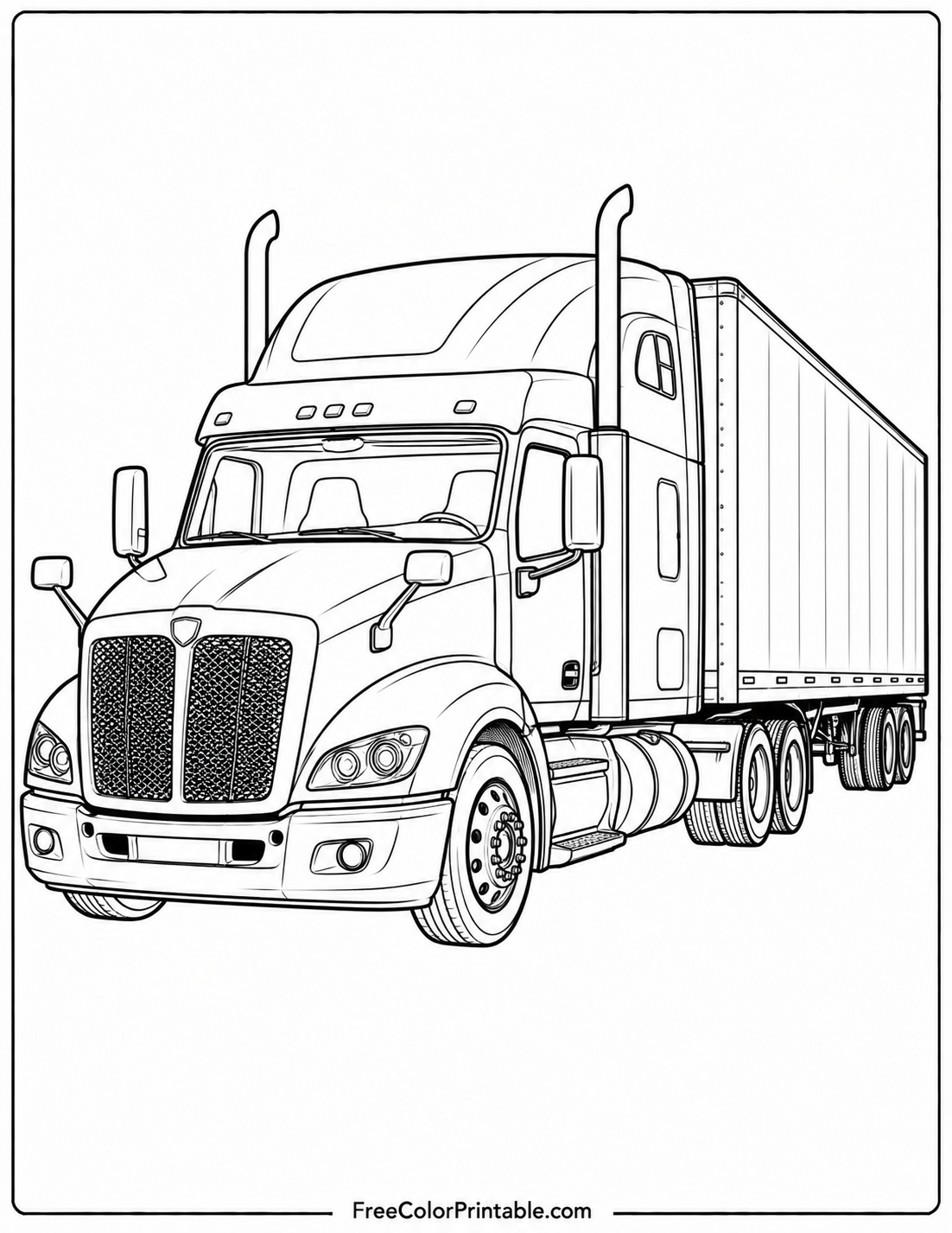 Sami truck coloring page Coloring Page — Free Printable — free printable coloring page